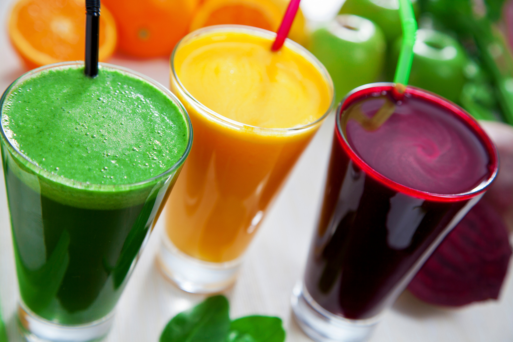 Healthy Juices Closeup